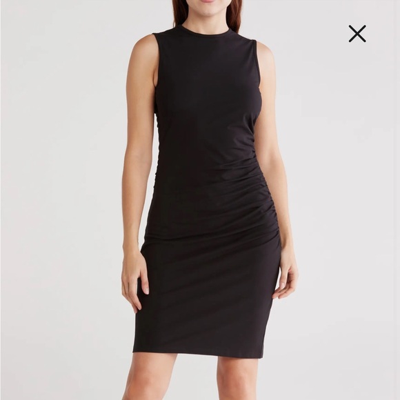 Theory Ruched Sheath Dress - Picture 1 of 8